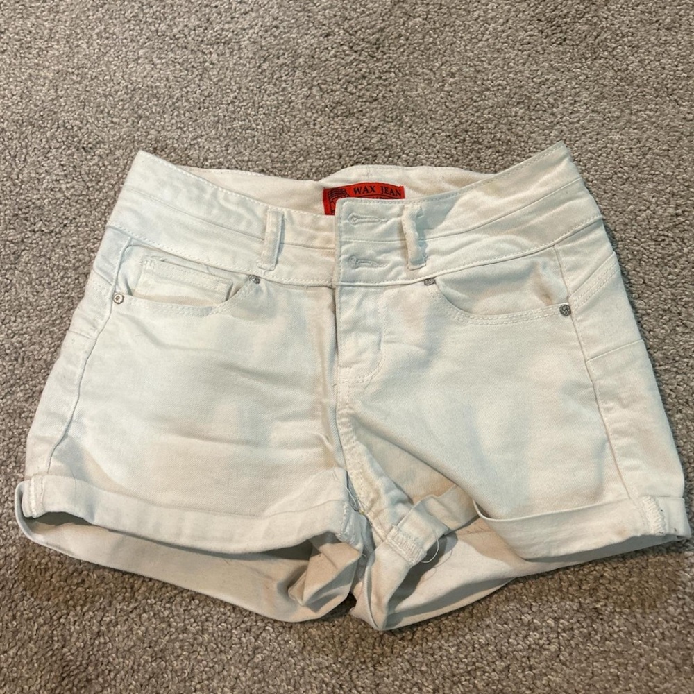 wax jean shorts